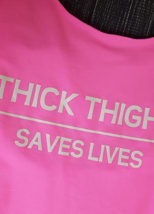 Уценка! слитный яркий розовый купальник с надписью