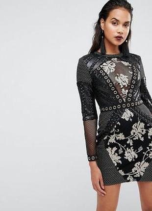 Платье boohoo кружево + богатый декор!