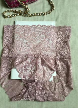 Мереживні трусики з високою талією