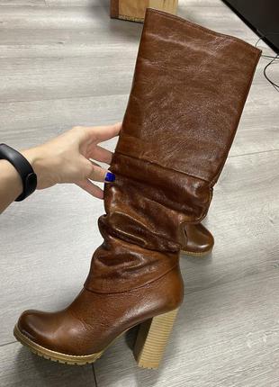 Чоботи зима натуральна шкіра італія