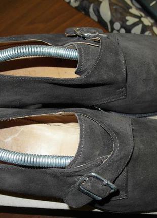 Туфлі-монки scarosso single buckle suede shoes2 фото