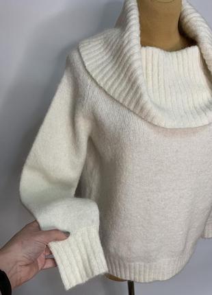 Тёплый свитер с широким горлом,terre bleue2 фото