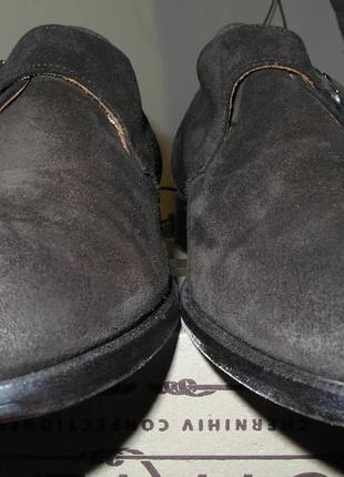 Туфлі-монки scarosso single buckle suede shoes5 фото