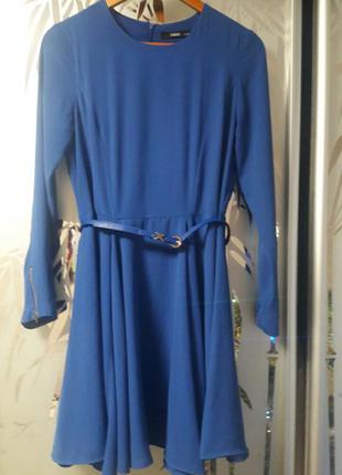 Sela!! синие платья с длинным рукавом oasis2 фото