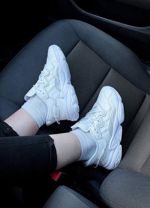 Кроссовки ad1das ozweego white leather✨2 фото