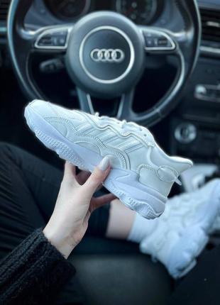 Кроссовки ad1das ozweego white leather✨5 фото