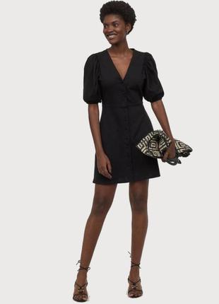 Сукня з рукавами-ліхтариками від h&m