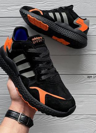 Sale! кросівки аdidas nite jogger black 41-25.5см (40 по факту)  кроссовки