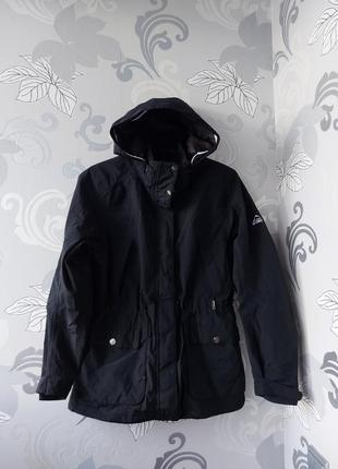 Чёрная мембранная лыжная куртка куртояка ветрвка mckinley