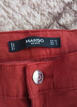 Штани котонновые стрейчеві теракотові