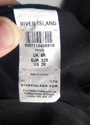 Брендовые черные лосины с оригинальным дизайном от river island (экокожа)9 фото