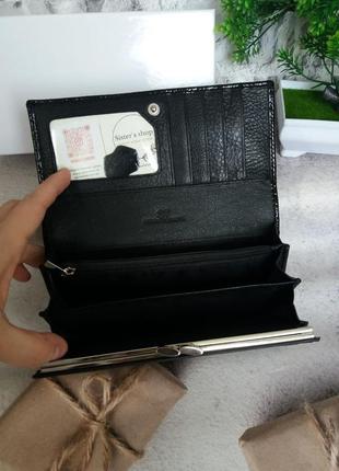 Женский кожаный кошелек жіночий шкіряний гаманець3 фото