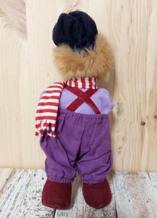 Лялька клоун з шарфиком фарфор5 фото