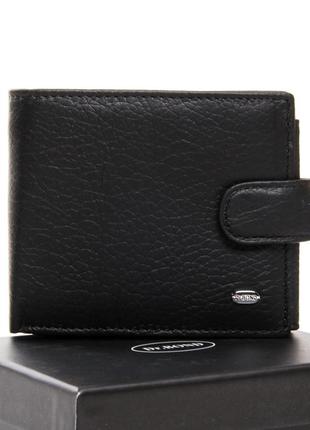Кожаный мужской кошелек dr. bond m30-1 black