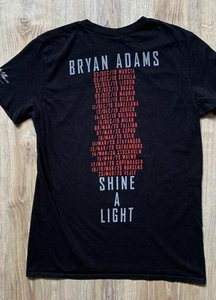 Мужская коллекционная хлопковая футболка bryan adams 2019 tour concert2 фото