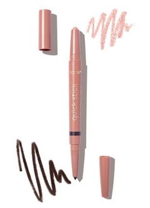 Лайнер і тіні tarte quick stick rose gold luster/black водостійкі тіні і стійка підводка1 фото