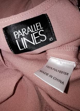 Туника обманка жилетка безрукавка пудровая нюдовая пыльная роза asos parallel lines5 фото