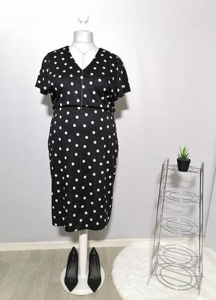 Платье в горох⚪⚫ от m&s collection. новое! р. 24.