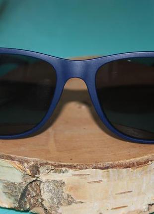 Стильные очки в синей оправе3 фото