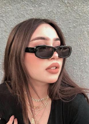 Очки квадратные прямоугольные массивные