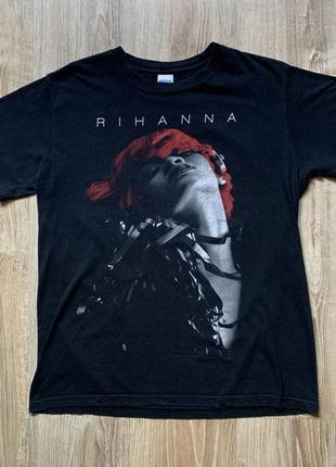 Мужская винтажная хлопковая футболка с принтом рианна rihanna 2011 loud tour