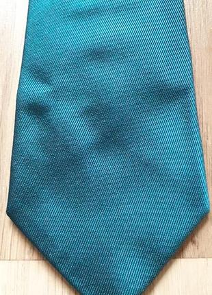 Брендовый галстук краватка  шелк , цвет бирюза.