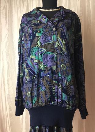 Юбка блузка вискоза винтаж англия
