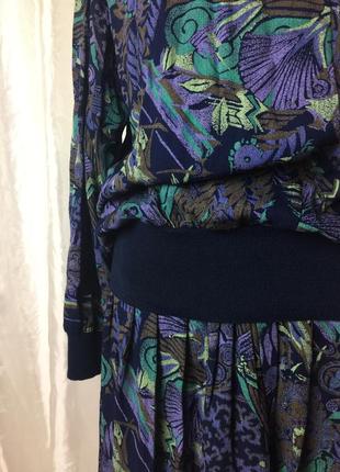 Юбка блузка вискоза винтаж англия