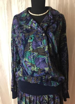 Юбка блузка вискоза винтаж англия