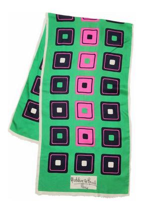 Винтажный шелковый шарф madeline de rauch paris /1613/