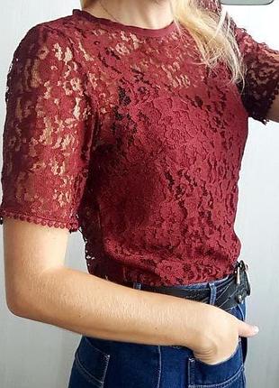 Мереживна вишукана блуза від h&m
