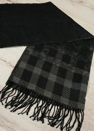 Интересный мужской шарф двухсторонний с переходом