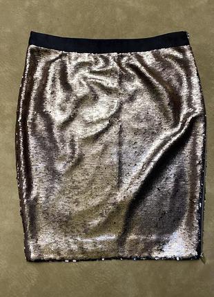 Юбка в пайетках