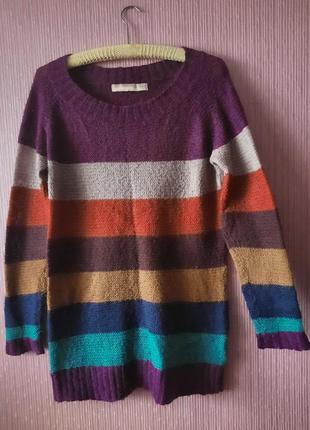 Стильный яркий дизайнерский скандинавский свитер от culture
