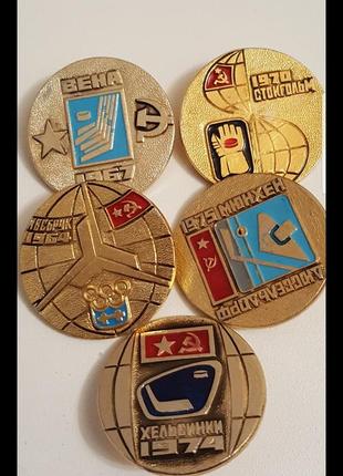Значок винтаж ссср пин брошь металл значки винтажные спортивные