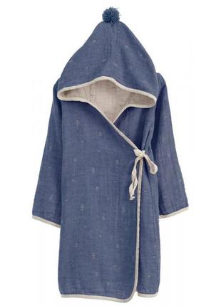 Халат дитячий муслін 100% бавовна дитячий халат бавовна