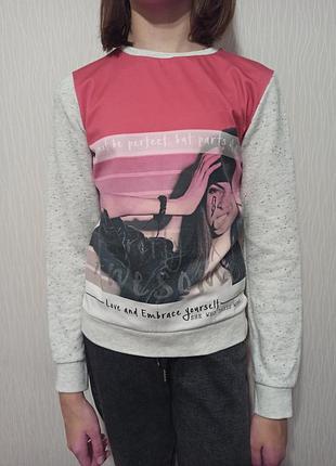 Кофта худи на девочку рост 146 152