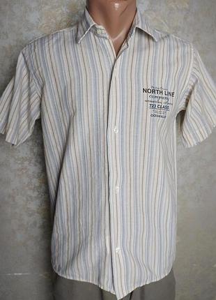 Чоловіча сорочка на короткий рукав, сорочка розмір м б/у