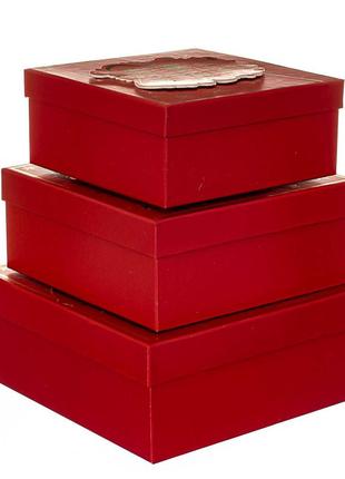Набор из 3-х коробок "красочное рождество"  28*28*11 см 1