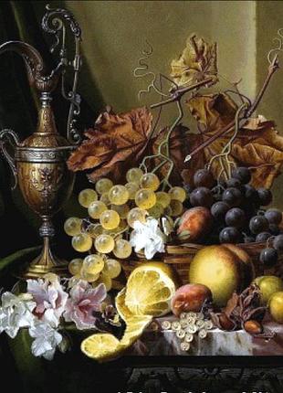 Схема вышивки "натюрморт" golden kite  размер 300х386