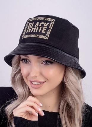 Молодежная женская панама вайт бежевый