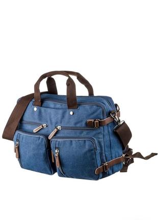 Мужская сумка текстильная синяя