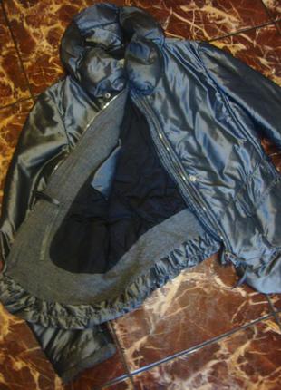 Куртка весенняя на синтепоне gir+a&f италия серебряная размер s5 фото