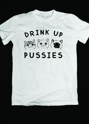 Футболка детская с принтом кота cats