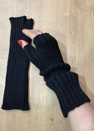 Митенки перчатки рукавички4 фото