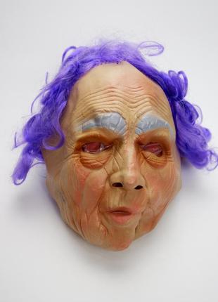 Реалистичная для хэллоуина карнавал винтажная коллекционная маска 1980х г старушка латексная