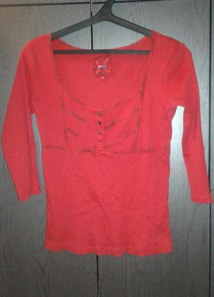 Яркая кофточка красного цвета next, размер 14 (xl).
