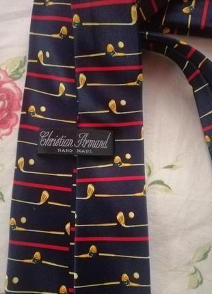 Christian armand шёлковый галстук.1 фото