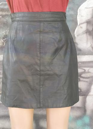 Кожаная юбка мини 100%кожа мягкая и эластичная4 фото