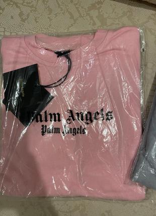 Palm angels свитшот пудра розовый женский over size модель